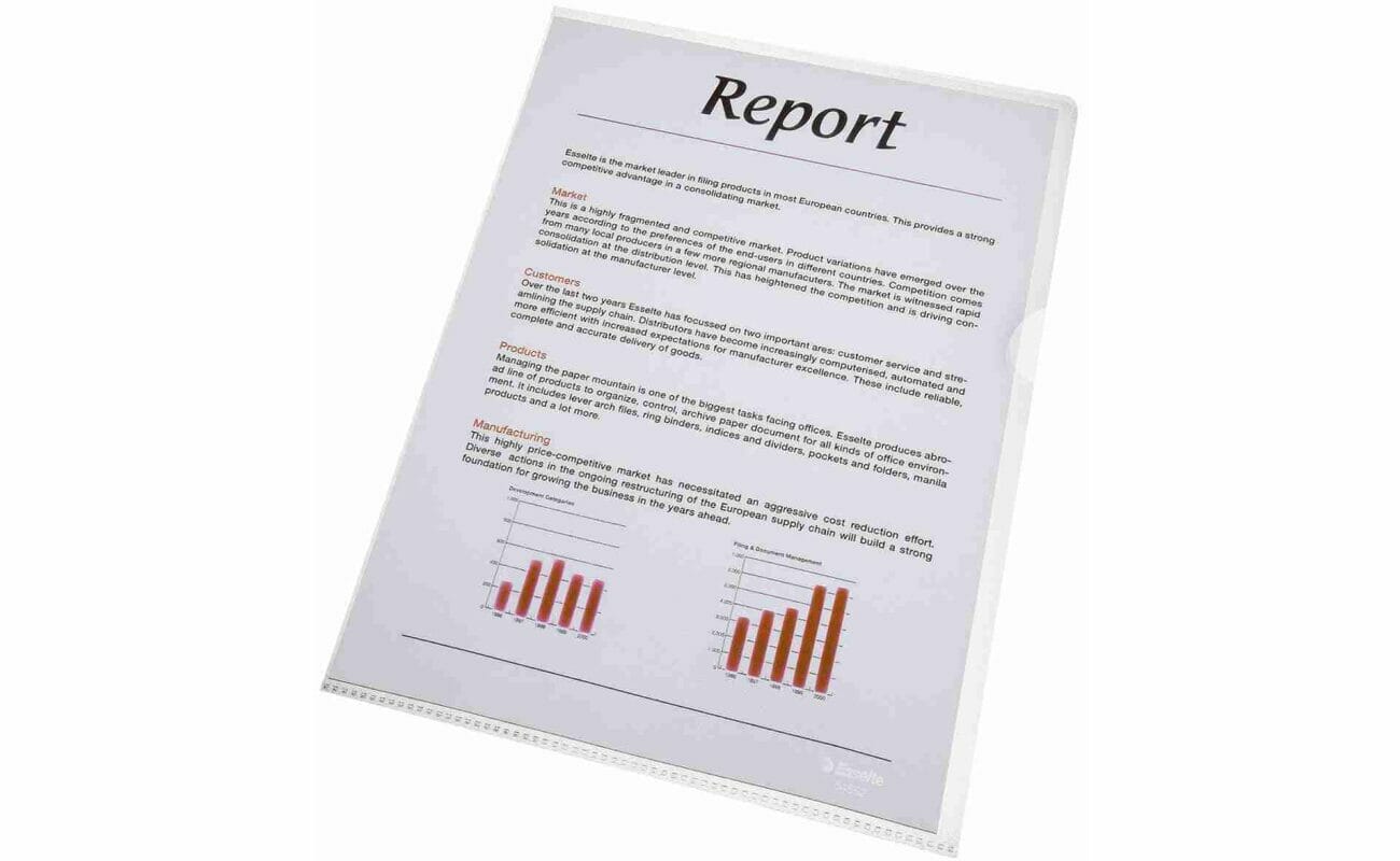 Pochette transparente, coin grainé, 105 microns, boîte de 100 pièces