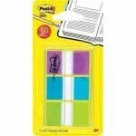 Post-it index standard, ft 25,4 x 43,2 mm, blister avec 3 couleurs, 20 cavaliers par couleur