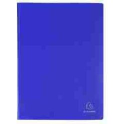 Polypropyleen documentbeschermers 5/10 opak crystal pockets 200 x - a4 - donkerblauw