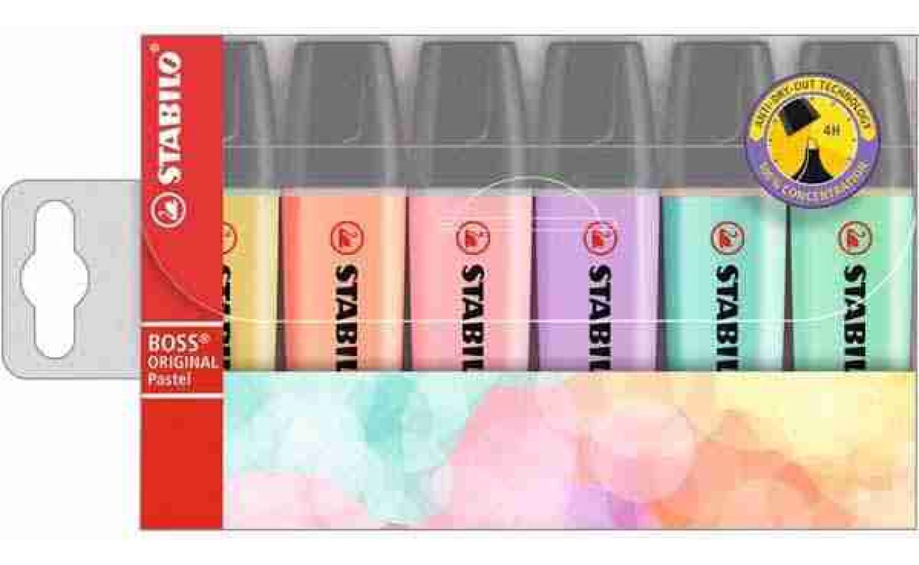 Stabilo boss pastel doos van 6