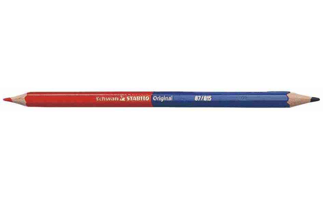 Stabilo crayon original, rouge/bleu