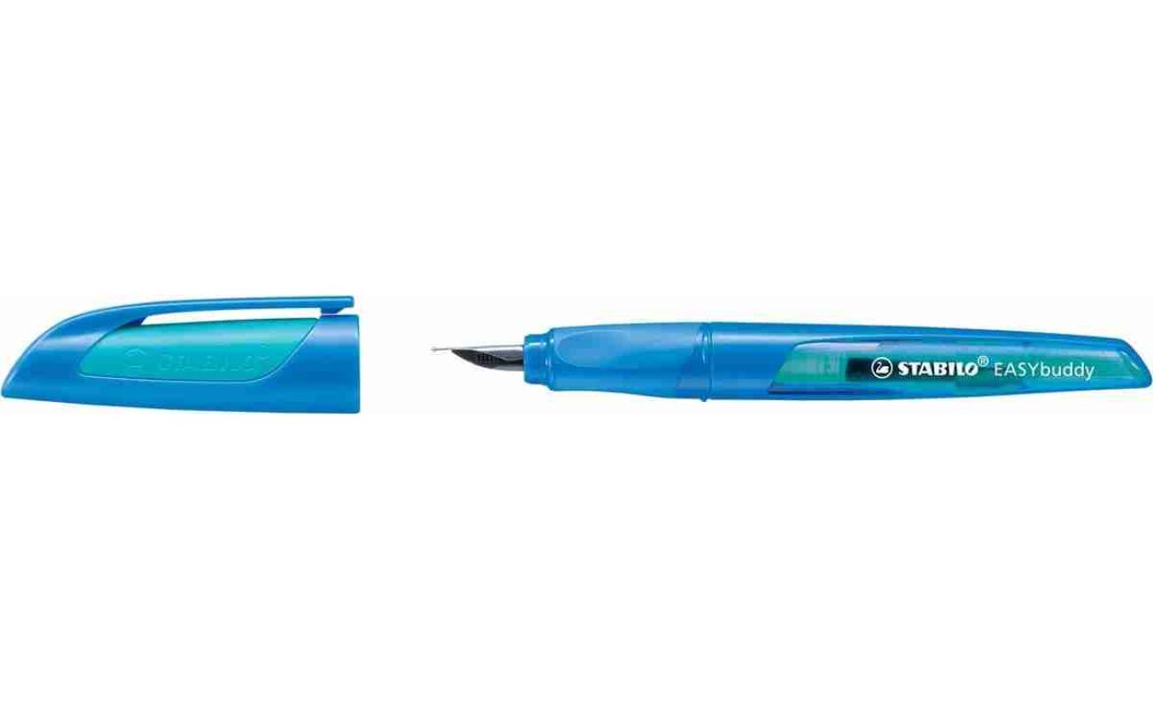 Stabilo easybuddy stylo plume, bleu clair et bleu foncé