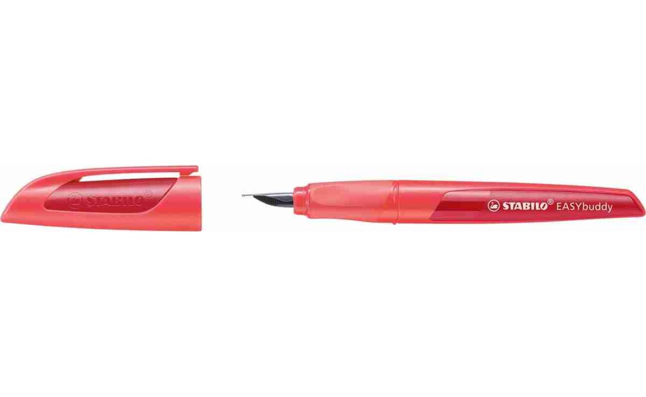 Stabilo easybuddy stylo plume, corail et rouge