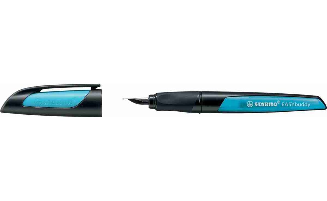 Stabilo easybuddy stylo plume, noir et bleu
