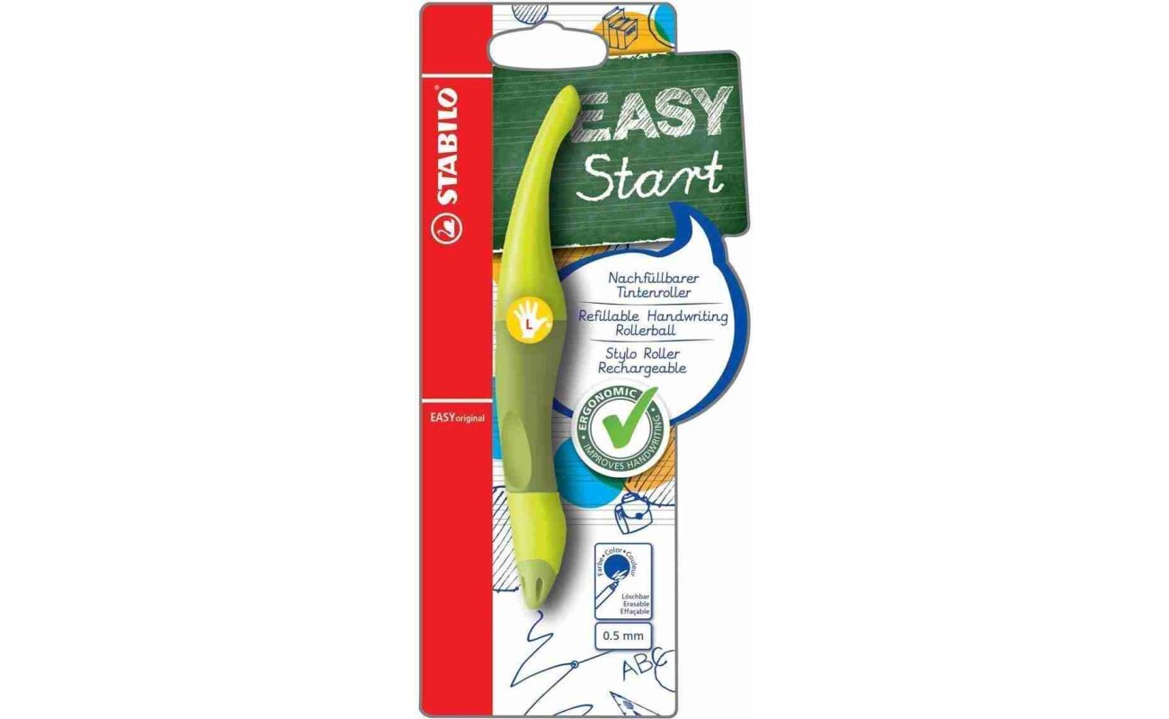 Stabilo easyoriginal roller, pour gauchers blister de 1 pièce, lime-vert foncé