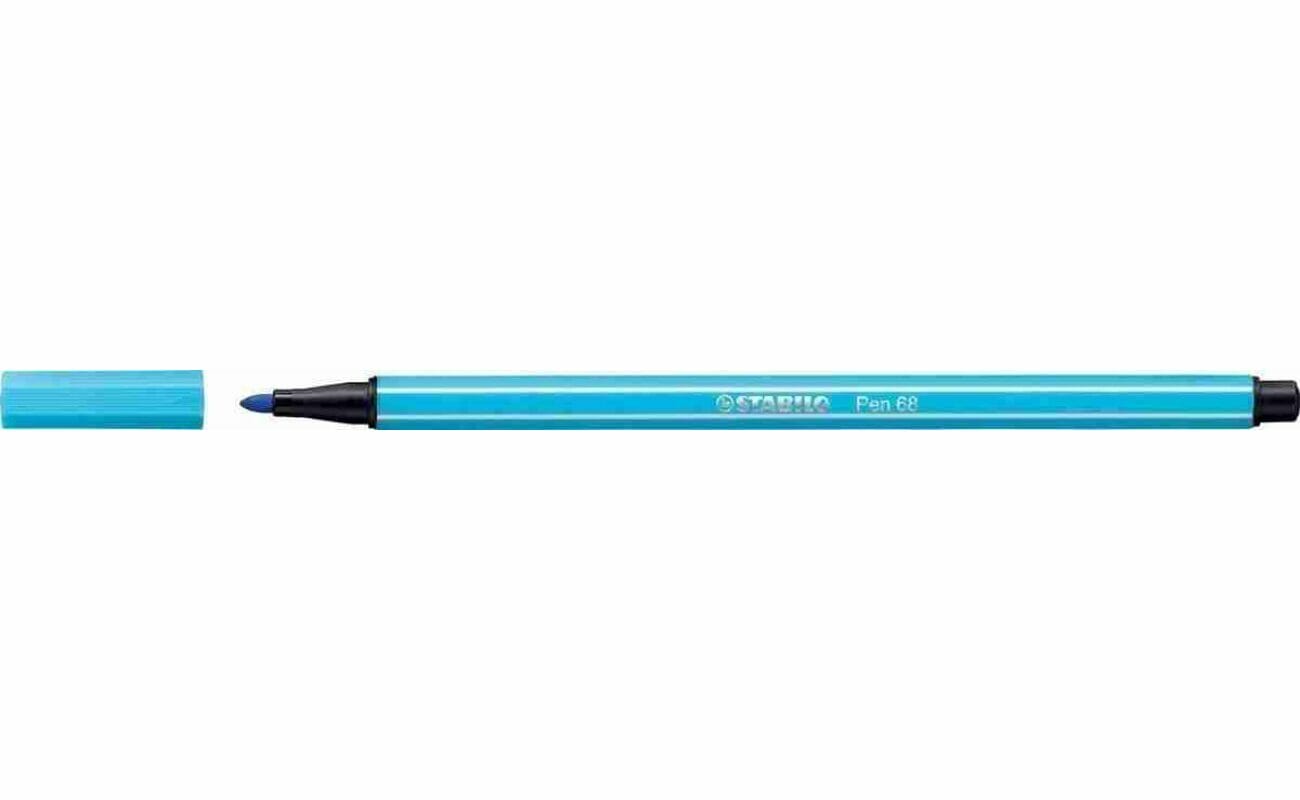 Stabilo pen 68 feutre, bleu azur 68/57
