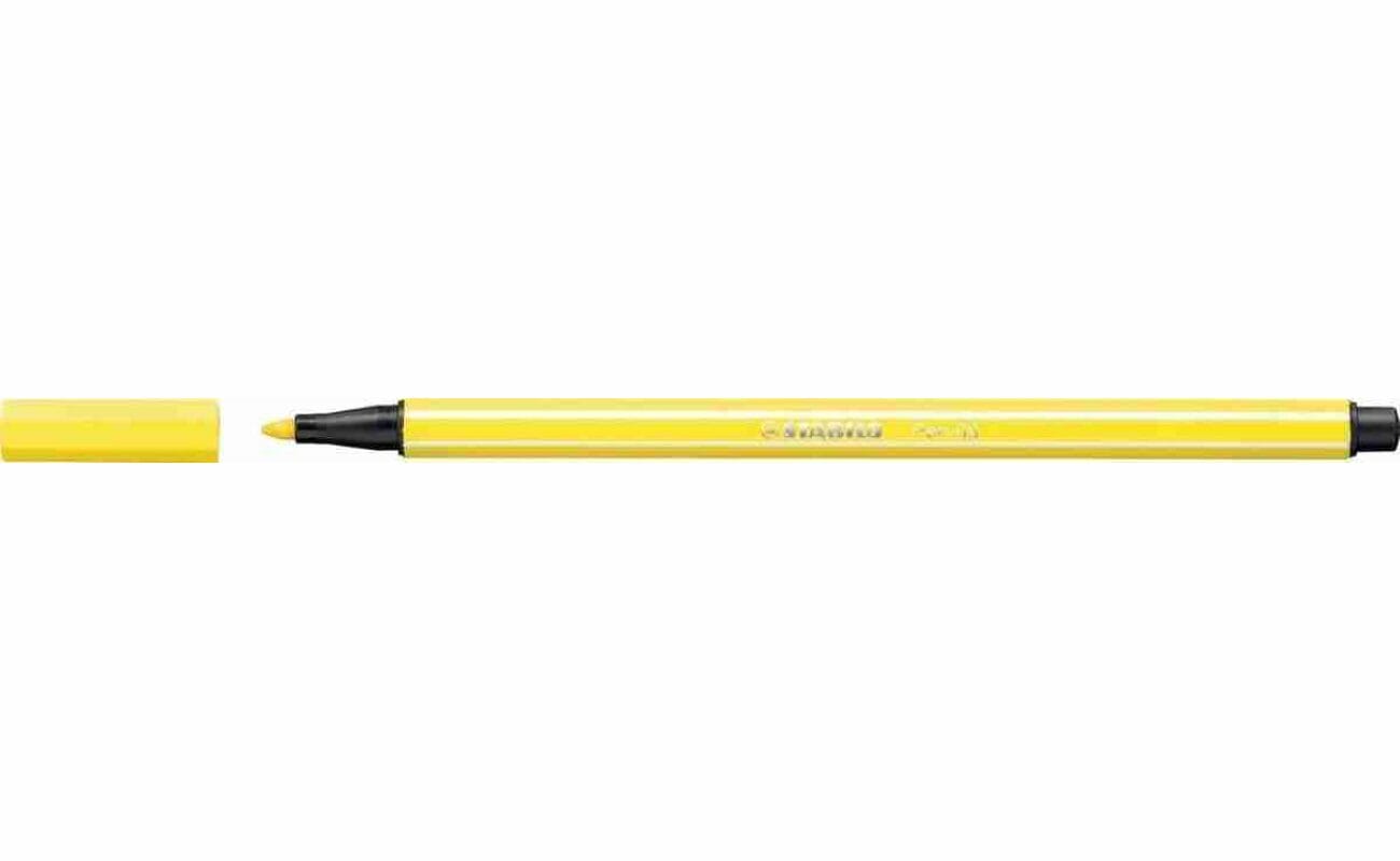 Stabilo pen 68 feutre, jaune citron 68/24