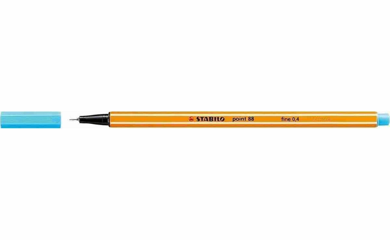 Stabilo point 88 fineliner, bleu azur 88/57