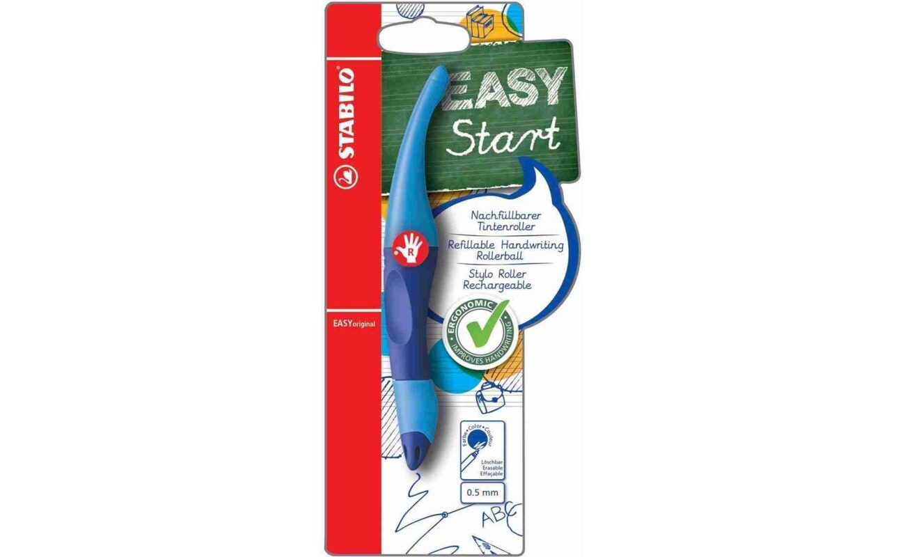 Stabilo roller easyoriginal, pour droitiers blister de 1 pièce, bleu