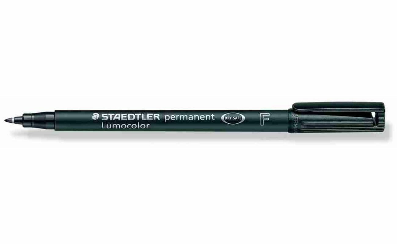 Staedtler marqueur ohp lumocolor permanent, pointe fine – noir