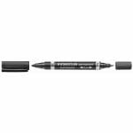 Staedtler marqueur permanent lumocolor duo – noir