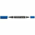 Staedtler marqueur permanent lumocolor duo – bleu