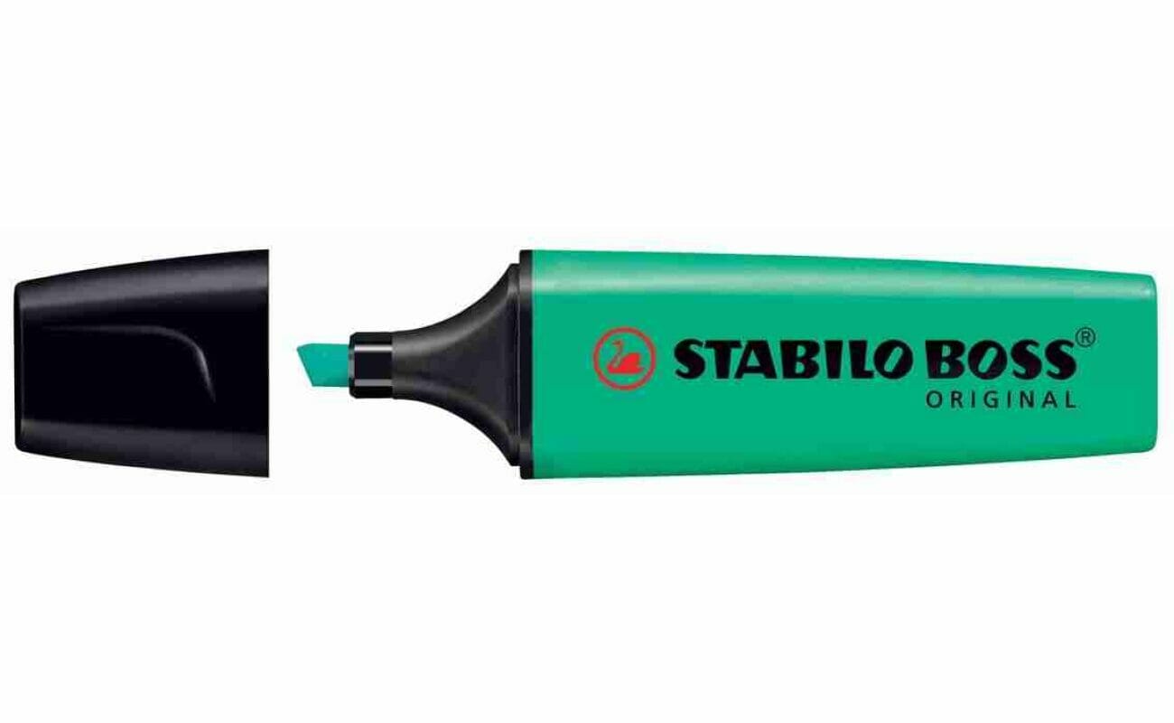 Surligneur stabilo boss original turquoise