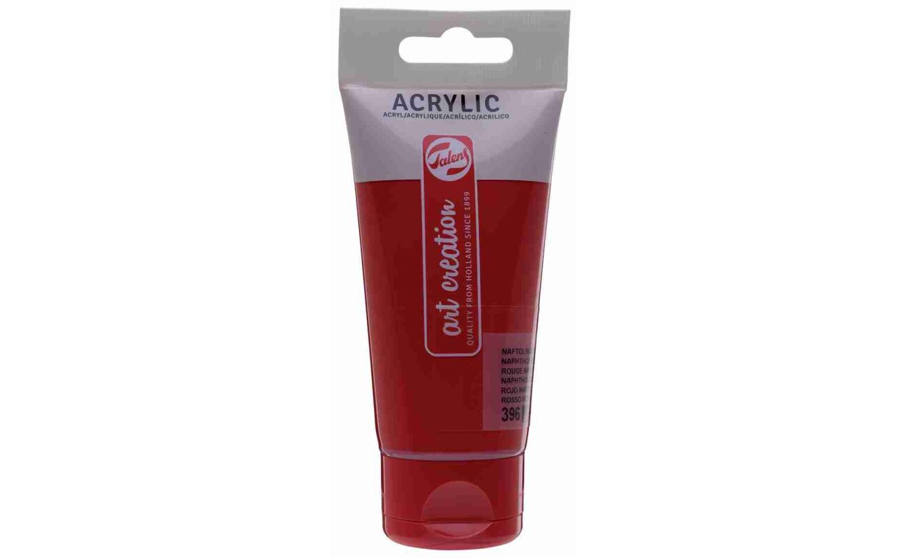 Talens art creation peinture acrylique tube de 75 ml, rouge naphtol moyen
