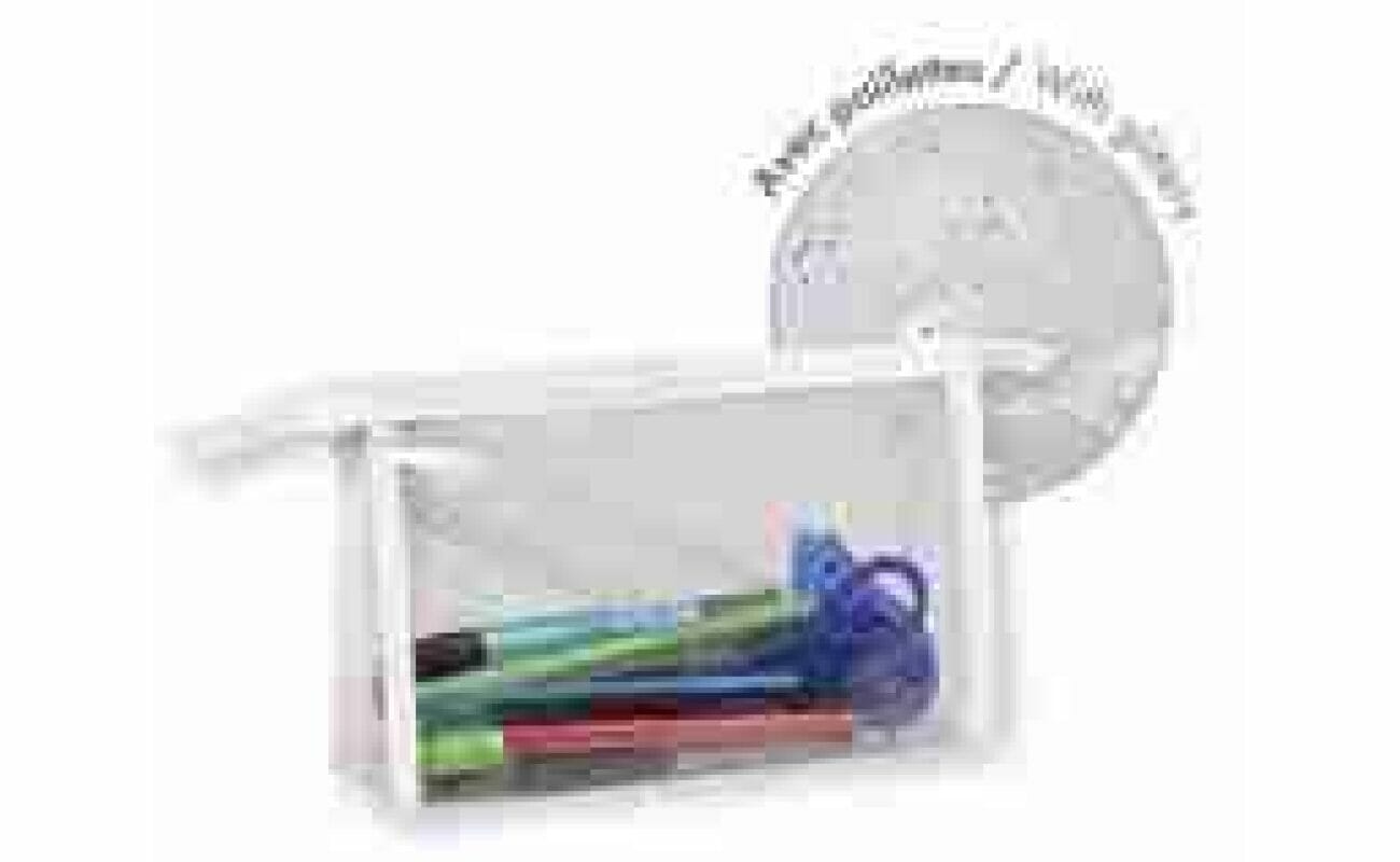 Trousse fantaisie rectangulaire à soufflet 22 x 4 x 14 cm, transparente avec paillettes