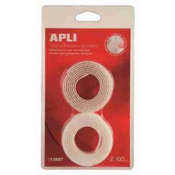 Velcro bande blanche 2x100cm apli