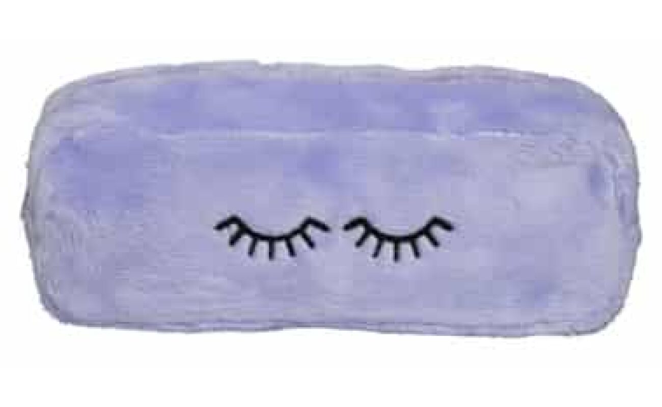 Trousse rectangulaire fourrure mauve