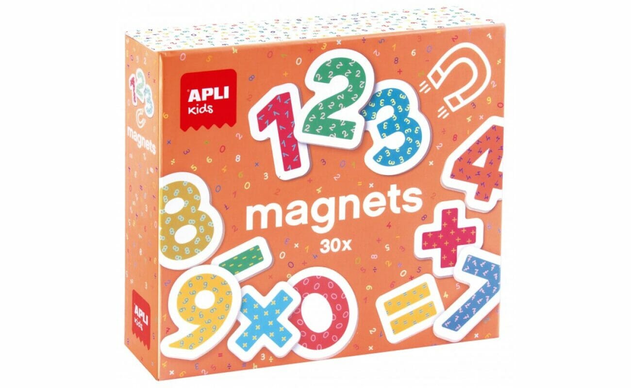 Magnets chiffres en bois