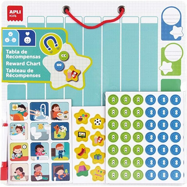 Tableau De Propreté Pour Enfants – Avec Autocollants Récompenses, Thèmes Variés (dinosaure, Ferme…)