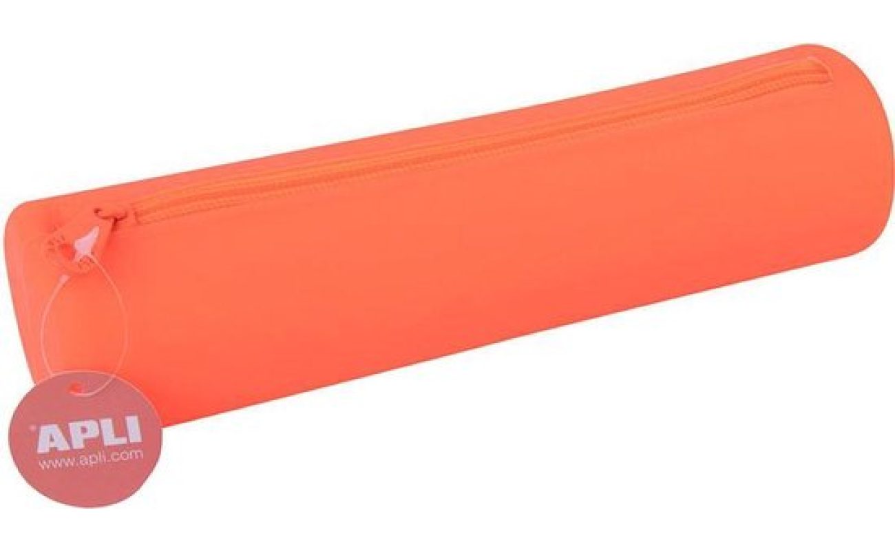 Trousse apli orange fluo en silicone