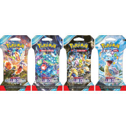 Cartes pokemon scarlet & violet 07 – stellar crown sleeved booster