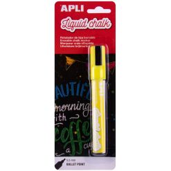 Gele uitwisbare krijtmarker apli