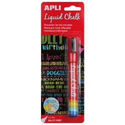 Marqueur craie effaçable rouge apli