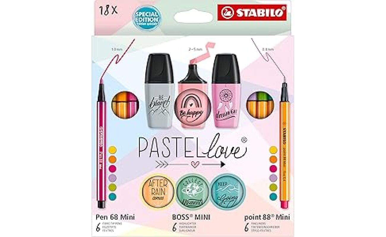 Stabilo pastellove set
