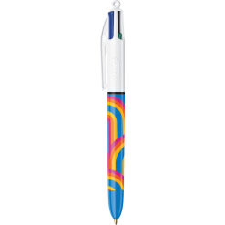 Stylo bille bic 4 couleurs lines