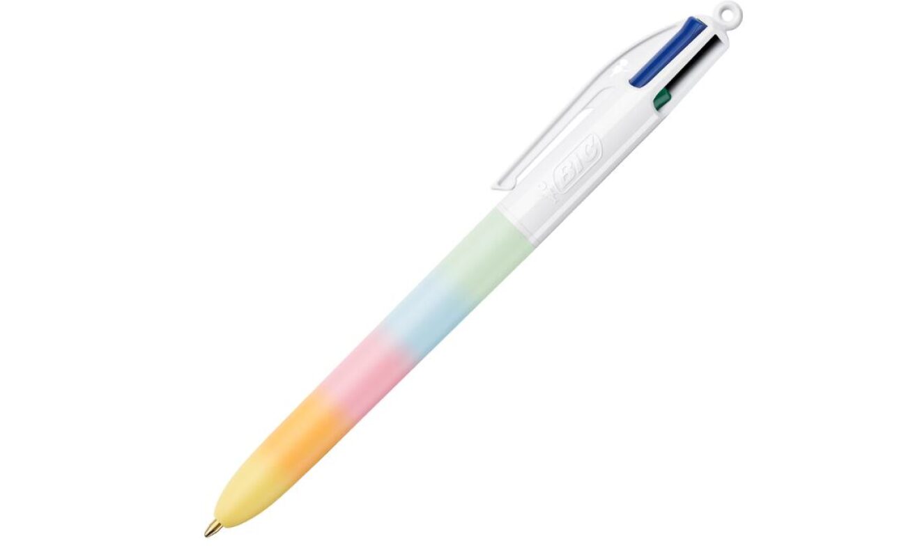 Regenboog 4-kleuren bic biros