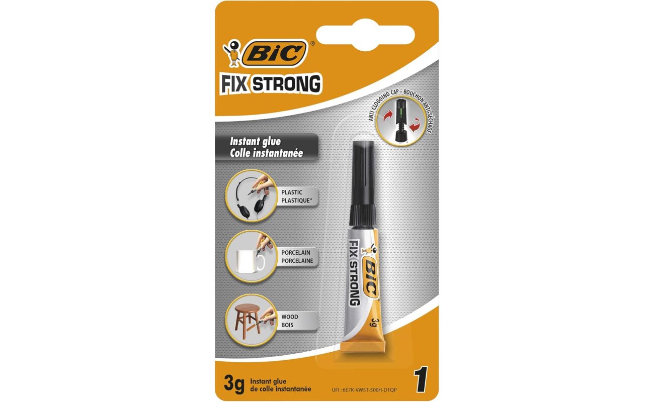Colle forte bic fix, blister de 3gr