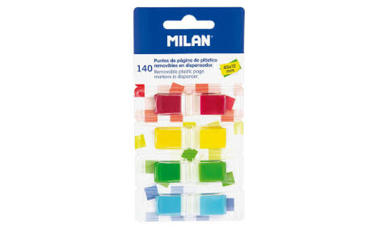 Marque-pages amovibles milan 140 – 45x12mm – 140 pièces