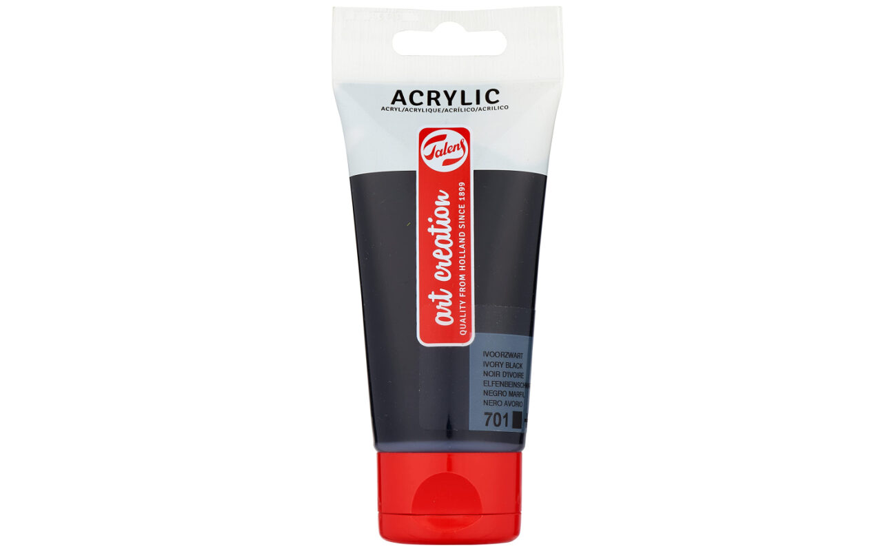 Acrylique talens art creation noir d&rsquo;ivoire 75ml
