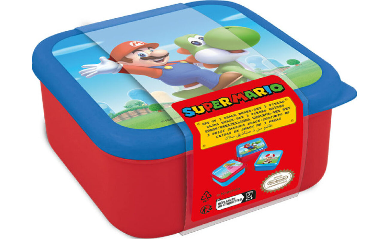 Super Mario-voedselverpakkingen