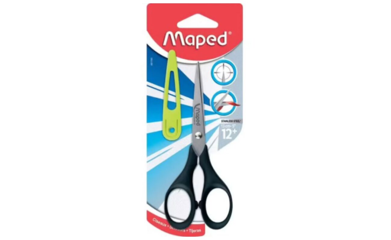 Ciseaux « bouts pointus » maped 13cm + protège-lame