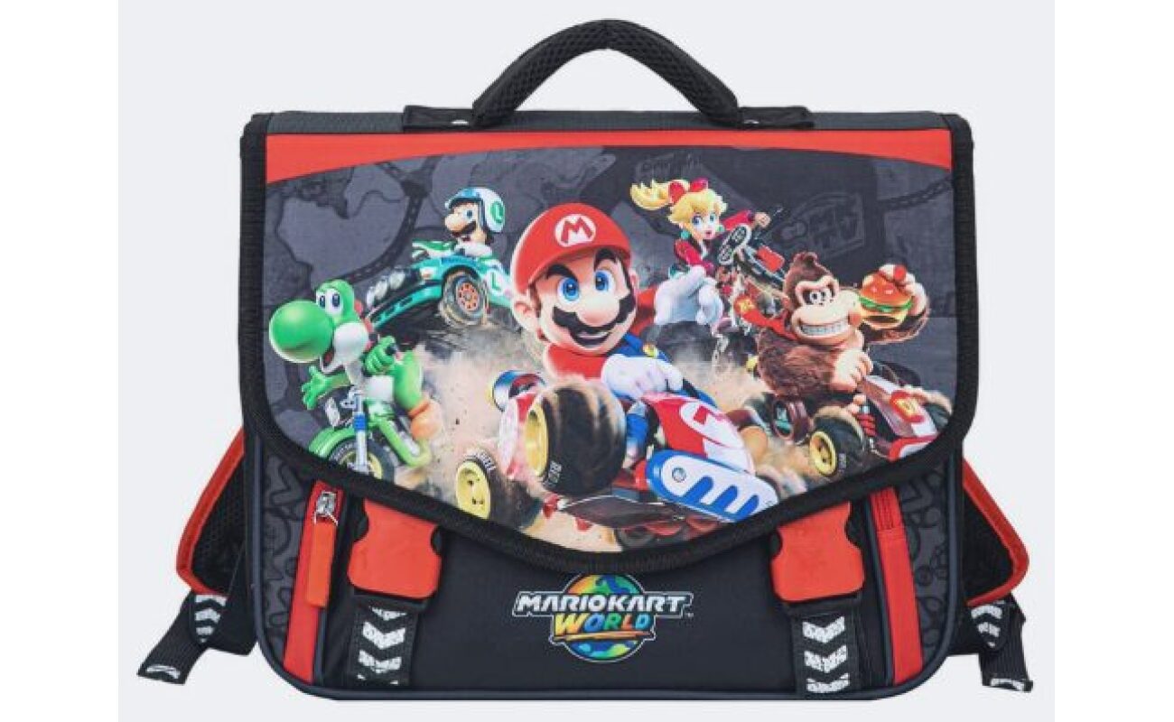 Cartable à roulettes mario kart world