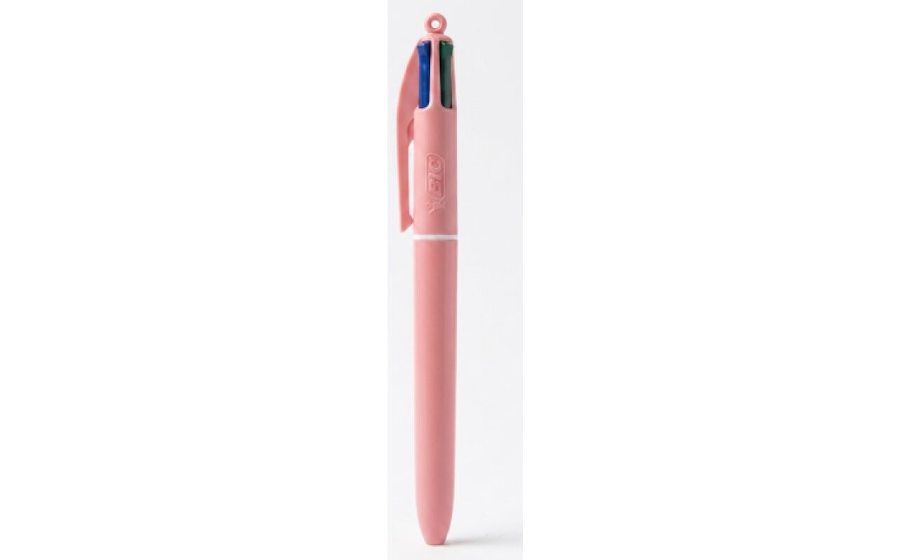 Stylo bille bic 4 couleurs minéral – tons framboise