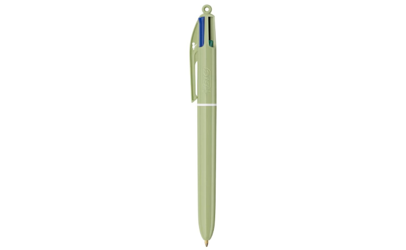 Stylo bille bic 4 couleurs minéral – tons vert olive