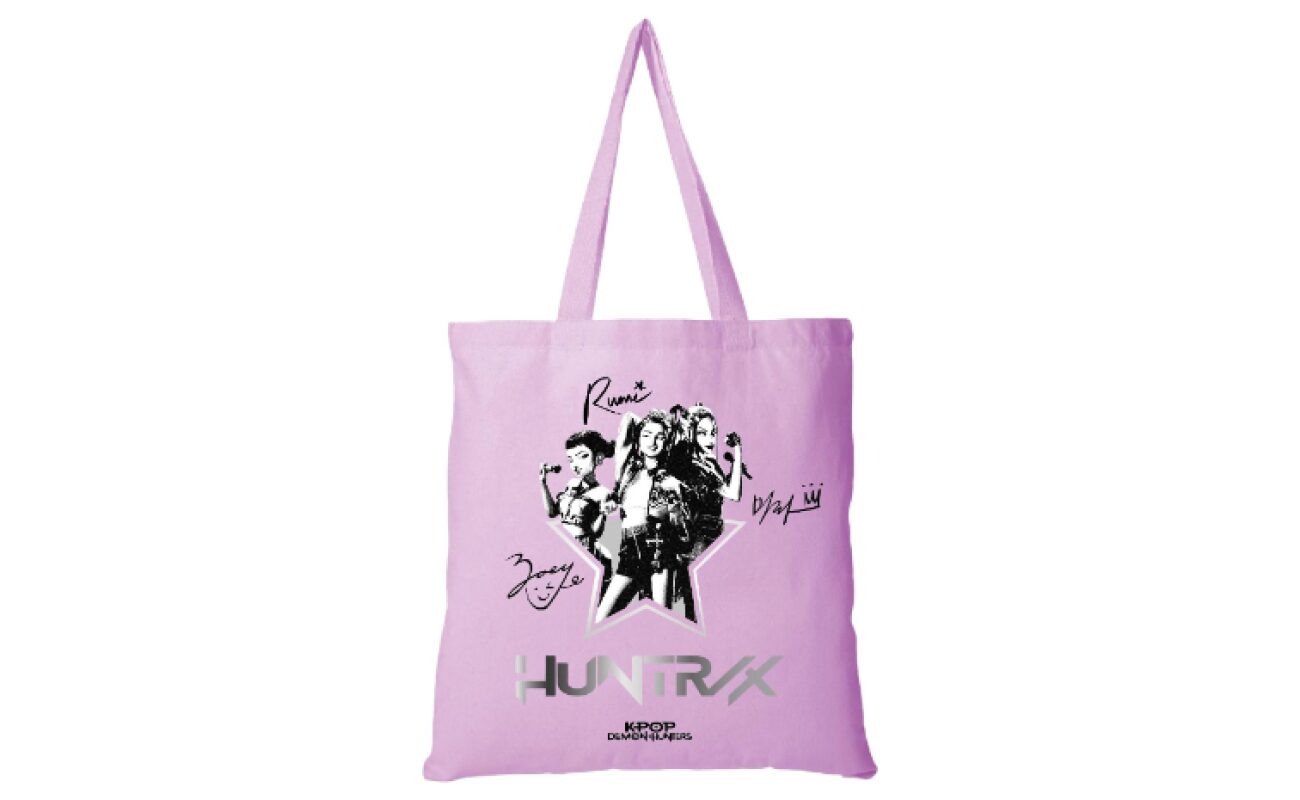 Sac fourre-tout k-pop demon hunter mauve
