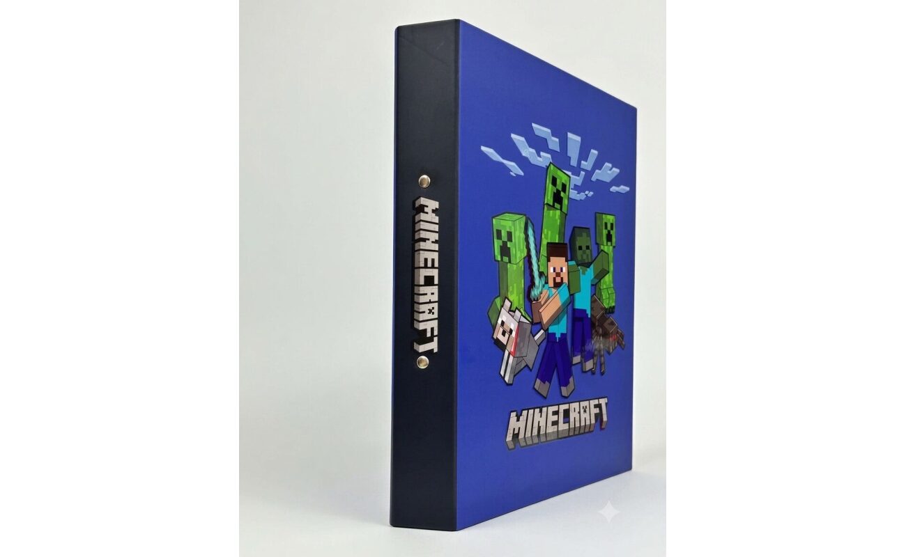 Classeur à anneaux a4 minecraft – 2 anneaux