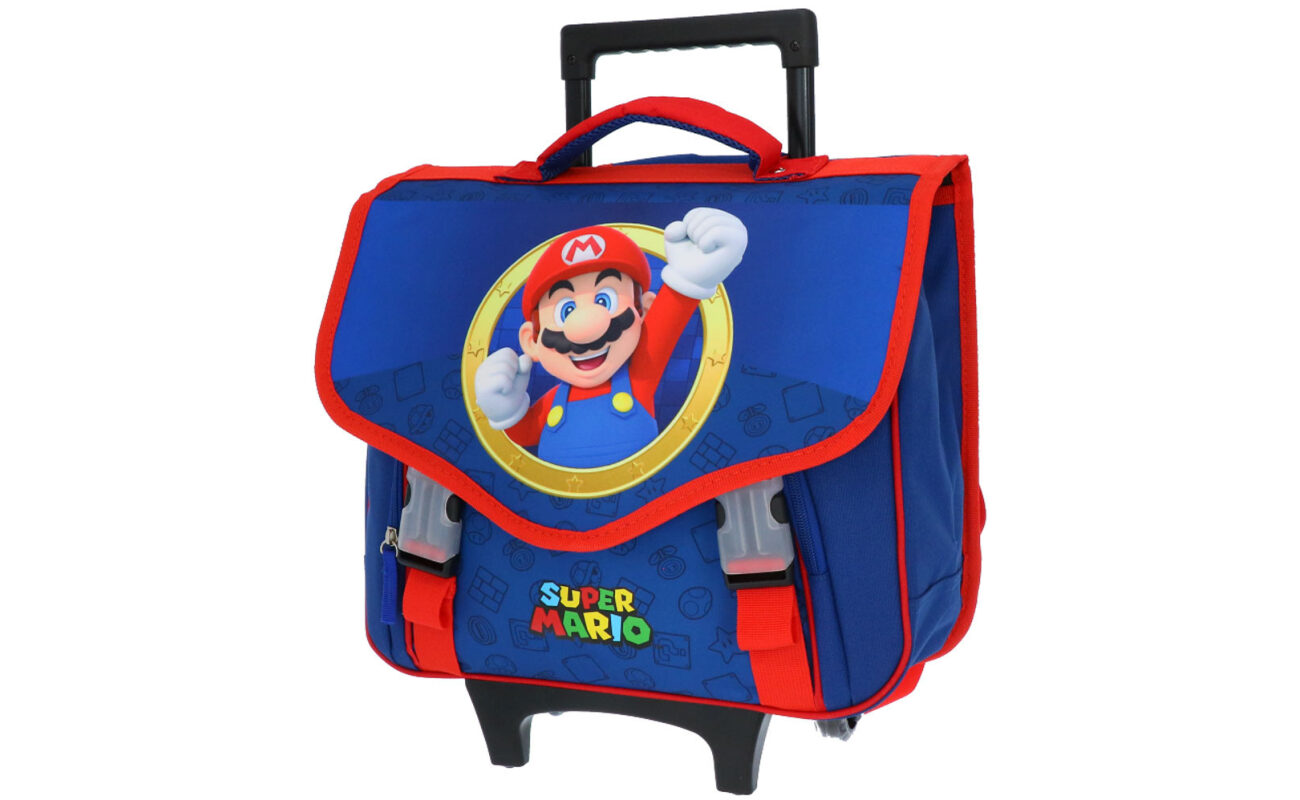Cartable à roulettes super mario bros
