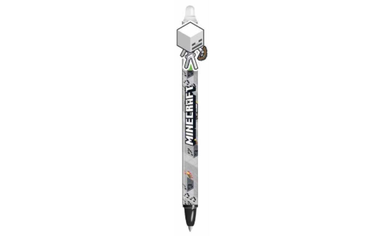 Stylo bille effaçable minecraft – modèle squelette