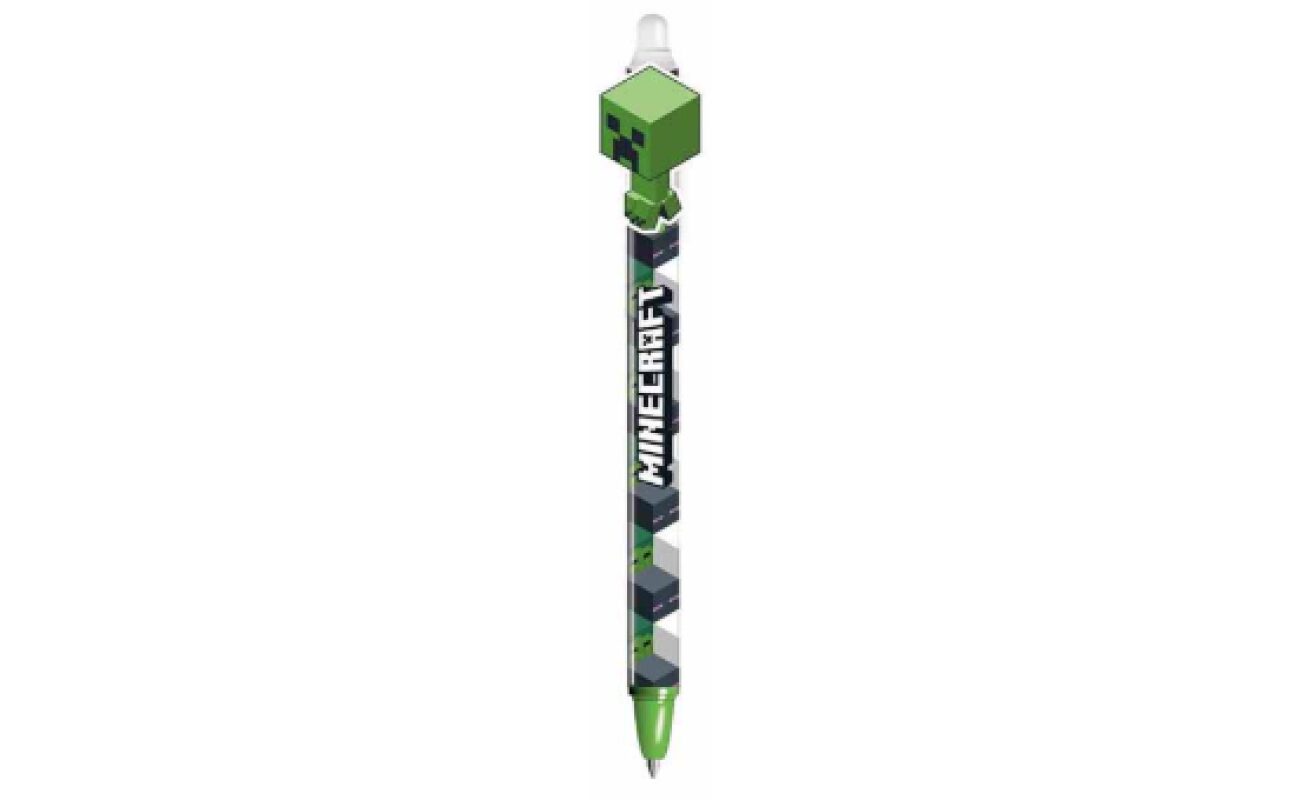 Stylo bille effaçable minecraft – modèle creeper